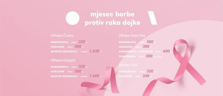 rak dojke - mjesec borbe protiv raka dojke - Affidea Hrvatska